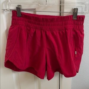 Red Lululemon size 6 shorts